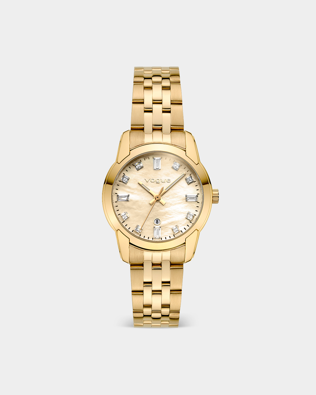 VOGUE LYDIA — ΓΥΝΑΙΚΕΙΟ ΡΟΛΟΙ QUARTZ ΜΕ ΣΑΜΠΑΝΙ ΦΙΛΝΤΙΣΙ ΚΑΝΤΡΑΝ ΚΑΙ ΧΡΥΣΟ ΜΠΡΑΣΕΛΕ