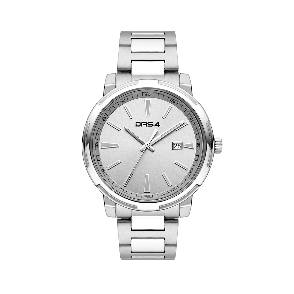Silver Classic — Ανδρικό Ρολόι DAS.4 Ασημί με Ημερομηνία