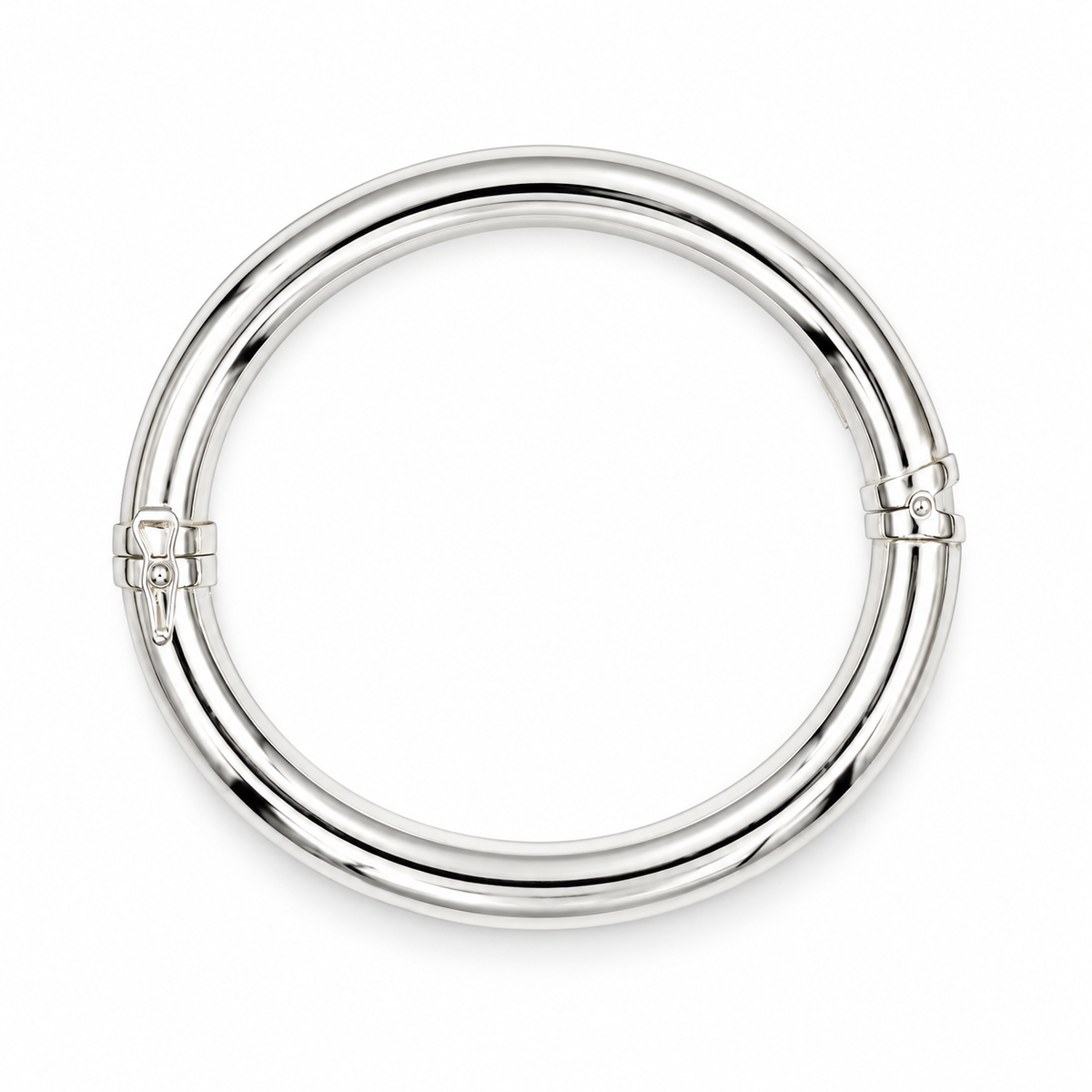 SMOOTH TUBE BANGLE — ΒΡΑΧΙΟΛΙ ΑΣΗΜΙ 925 ΛΕΙΟ ΣΤΕΡΕΟ ΜΕ ΜΕΝΤΕΣΕ