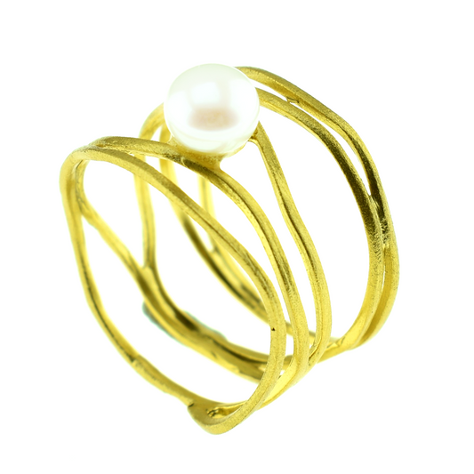 Silver 925 Gold Plated Ring