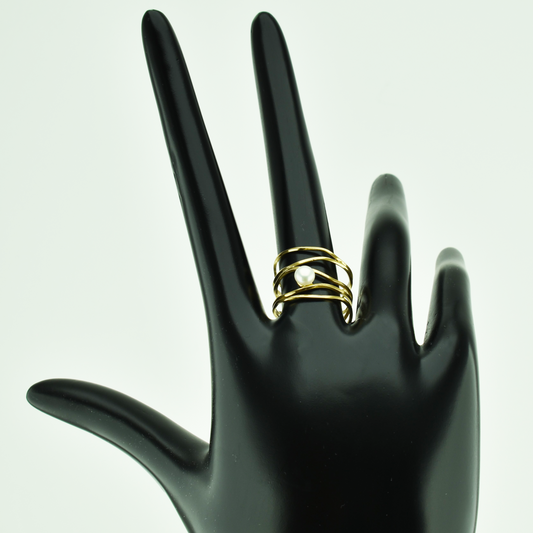 Silver 925 Gold Plated Ring
