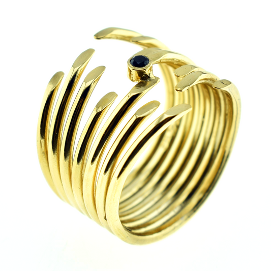 Silver 925 Gold Plated Ring