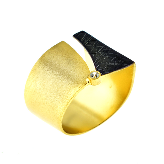 Double Color Silver 925 Ring