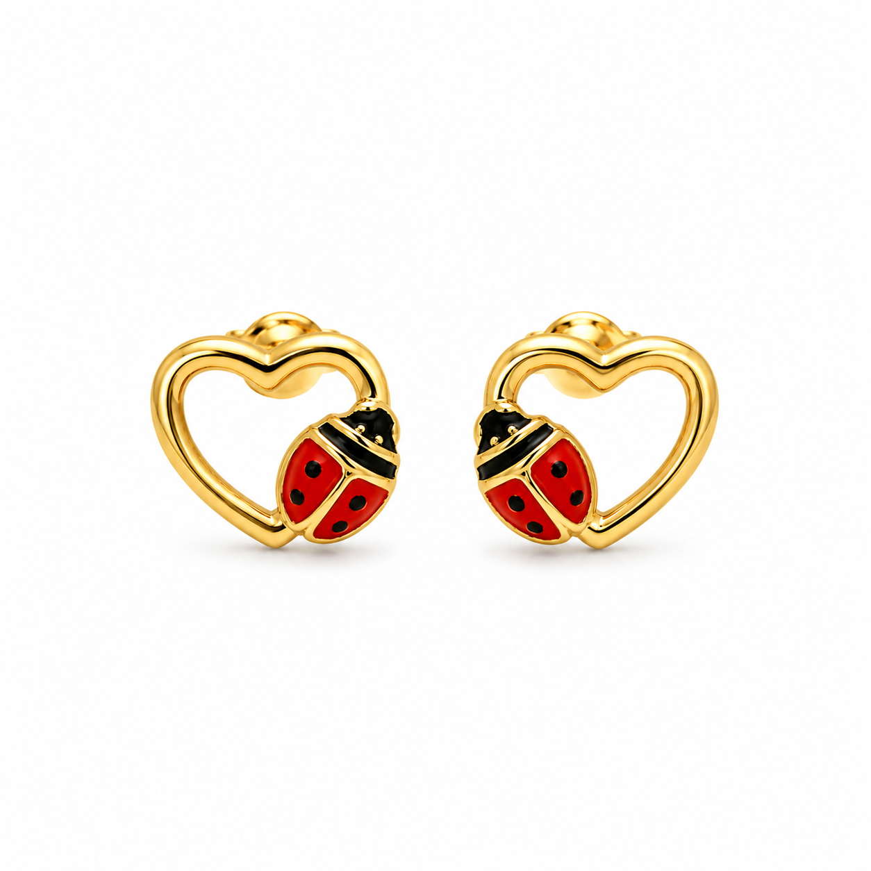 LUCKY HEART — ΠΑΙΔΙΚΑ ΚΑΡΦΩΤΑ ΣΚΟΥΛΑΡΙΚΙΑ ΑΣΗΜΙ 925 ΕΠΙΧΡΥΣΟ ΚΑΡΔΙΑ ΠΑΣΧΑΛΙΤΣΑ ΣΜΑΛΤΟ