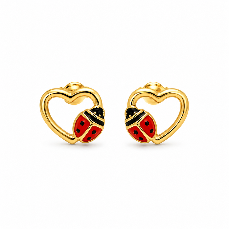 LUCKY HEART — ΠΑΙΔΙΚΑ ΚΑΡΦΩΤΑ ΣΚΟΥΛΑΡΙΚΙΑ ΑΣΗΜΙ 925 ΕΠΙΧΡΥΣΟ ΚΑΡΔΙΑ ΠΑΣΧΑΛΙΤΣΑ ΣΜΑΛΤΟ
