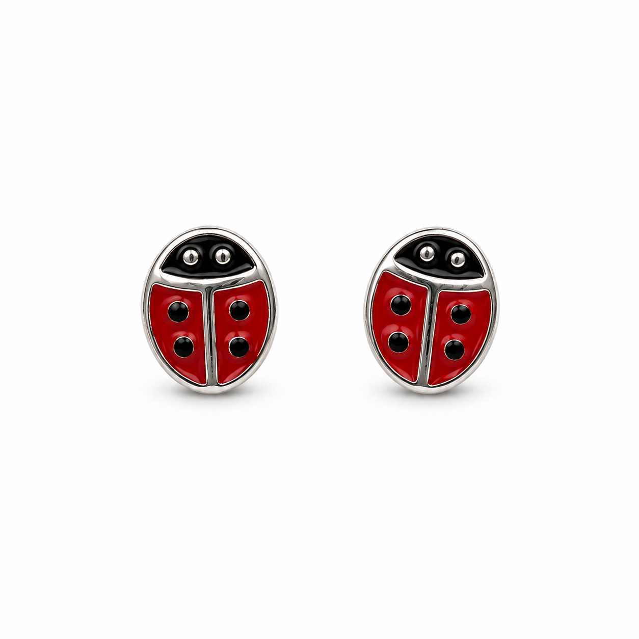 LITTLE LADYBUG — ΠΑΙΔΙΚΑ ΚΑΡΦΩΤΑ ΣΚΟΥΛΑΡΙΚΙΑ ΑΣΗΜΙ 925 ΠΑΣΧΑΛΙΤΣΑ ΣΜΑΛΤΟ
