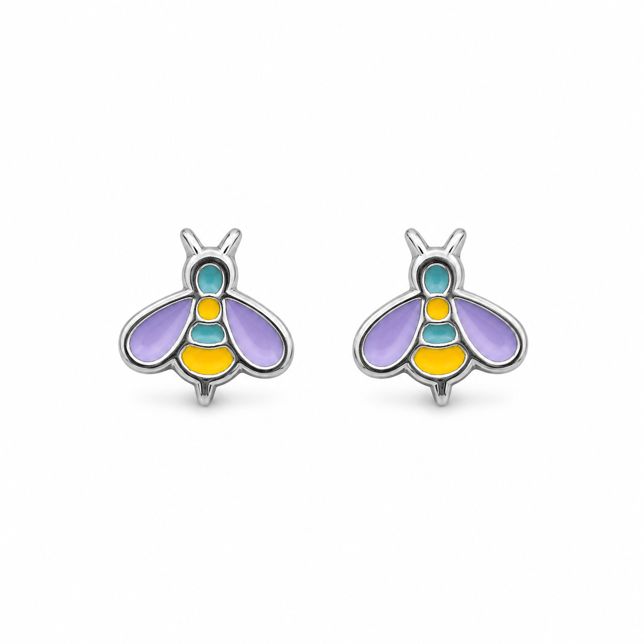 PASTEL BEE — ΠΑΙΔΙΚΑ ΚΑΡΦΩΤΑ ΣΚΟΥΛΑΡΙΚΙΑ ΑΣΗΜΙ 925 ΜΕΛΙΣΣΑ ΠΑΣΤΕΛ ΣΜΑΛΤΟ