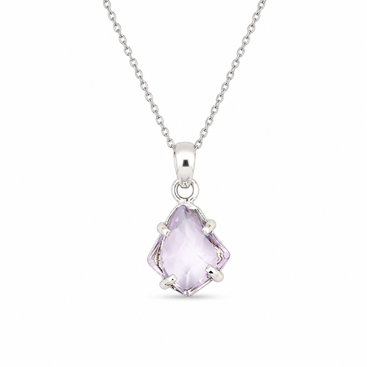 RAW AMETHYST — ΚΟΛΙΕ ΑΣΗΜΙ 925 ΦΥΣΙΚΟΣ ΑΜΕΘΥΣΤΟΣ RAW ΧΕΙΡΟΠΟΙΗΤΟ