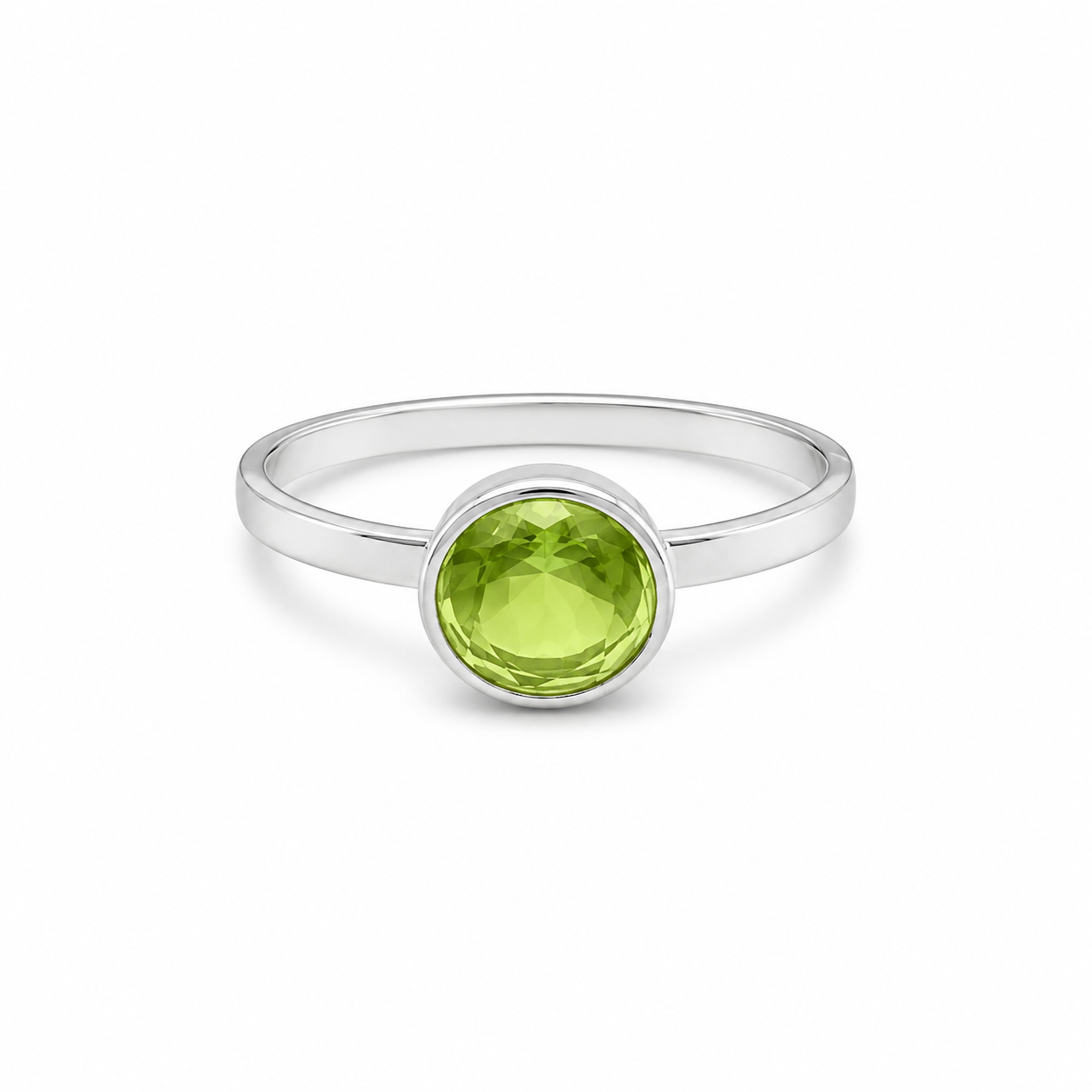 GREEN AGATE SOLITAIRE — ΔΑΧΤΥΛΙΔΙ ΑΣΗΜΙ 925 ΦΥΣΙΚΟΣ ΠΡΑΣΙΝΟΣ ΑΧΑΤΗΣ