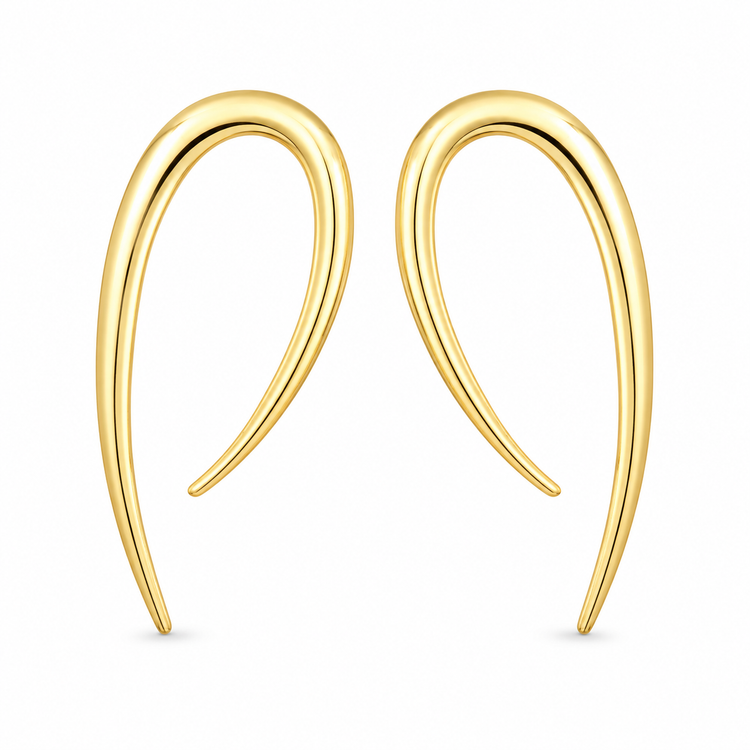 GOLDEN ARC — ΣΚΟΥΛΑΡΙΚΙΑ ΑΣΗΜΙ 925 ΜΕ ΕΠΙΧΡΥΣΩΣΗ 18Κ