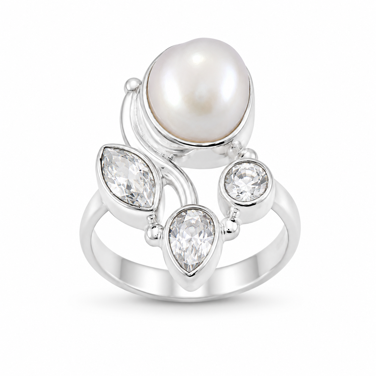 PEARL BLOOM — ΔΑΧΤΥΛΙΔΙ ΑΣΗΜΙ ΜΑΡΓΑΡΙΤΑΡΙ ΖΙΡΓΚΟΝ