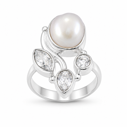PEARL BLOOM — ΔΑΧΤΥΛΙΔΙ ΑΣΗΜΙ ΜΑΡΓΑΡΙΤΑΡΙ ΖΙΡΓΚΟΝ