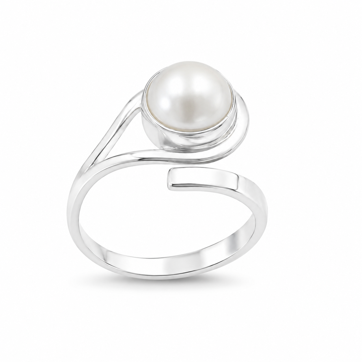 SPIRAL PEARL — ΔΑΧΤΥΛΙΔΙ ΑΣΗΜΙ BYPASS ΜΑΡΓΑΡΙΤΑΡΙ