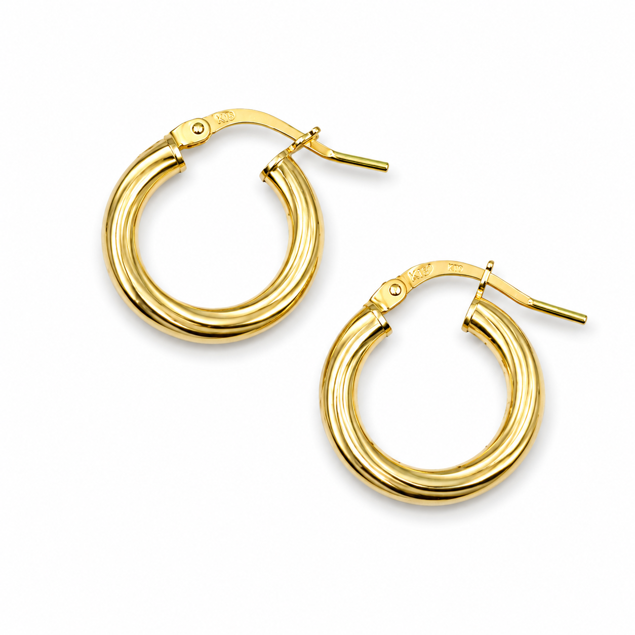 TWISTED GOLD HOOPS — ΣΚΟΥΛΑΡΙΚΙΑ ΚΡΙΚΟΙ ΑΣΗΜΙ 925 ΕΠΙΧΡΥΣΑ ΣΤΡΙΦΤΗ ΥΦΗ