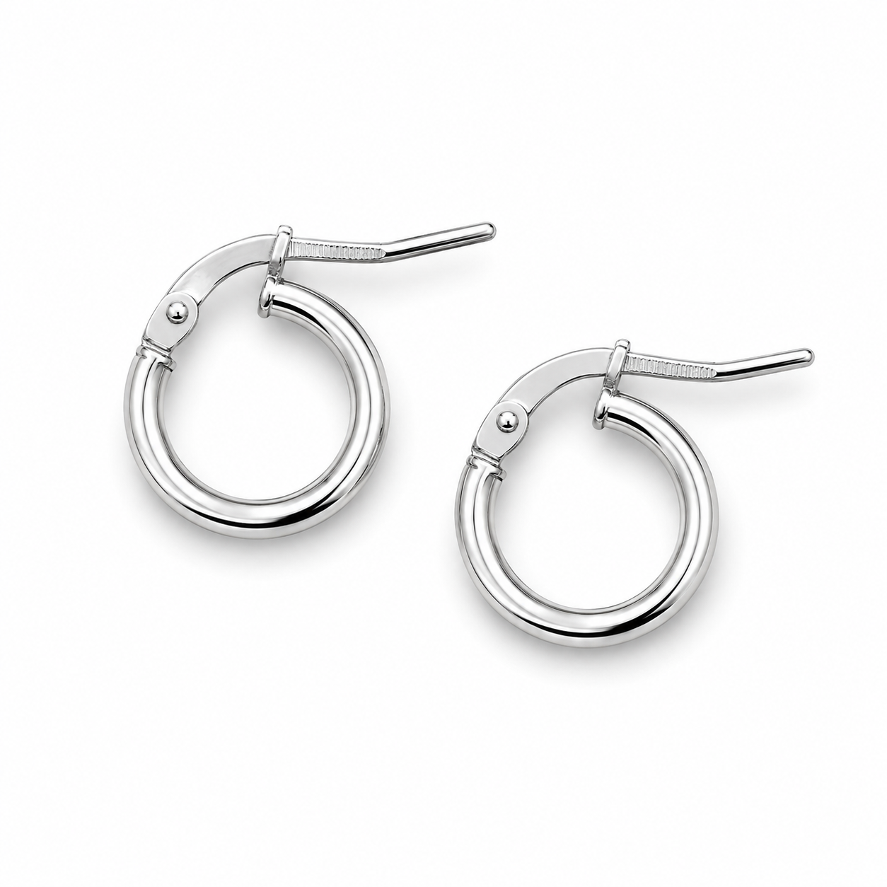 TINY SILVER CIRCLES — ΣΚΟΥΛΑΡΙΚΙΑ ΚΡΙΚΟΙ ΑΣΗΜΙ 925 1.5ΕΚ ΛΕΙΟ ΣΧΕΔΙΟ