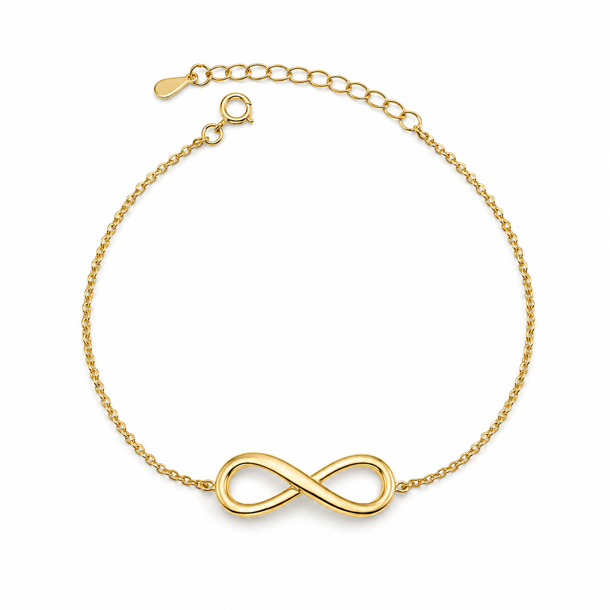 GOLDEN INFINITY — ΒΡΑΧΙΟΛΙ INFINITY ΕΠΙΧΡΥΣΟ 18Κ ΑΣΗΜΙ 925