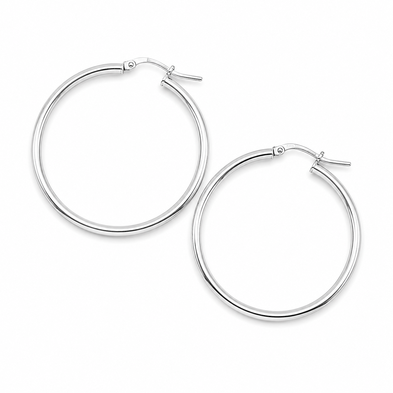 SLIM SILVER CIRCLES — ΣΚΟΥΛΑΡΙΚΙΑ ΚΡΙΚΟΙ ΑΣΗΜΙ 925 4.5ΕΚ ΛΕΠΤΟ ΣΧΕΔΙΟ