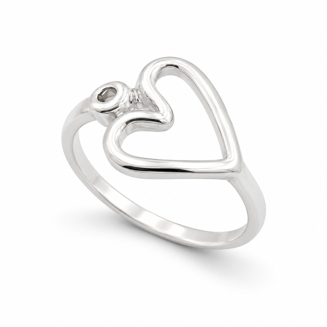 OPEN HEART RING — ΔΑΧΤΥΛΙΔΙ ΑΣΗΜΙ 925 ΜΕ ΣΧΗΜΑ ΚΑΡΔΙΑΣ