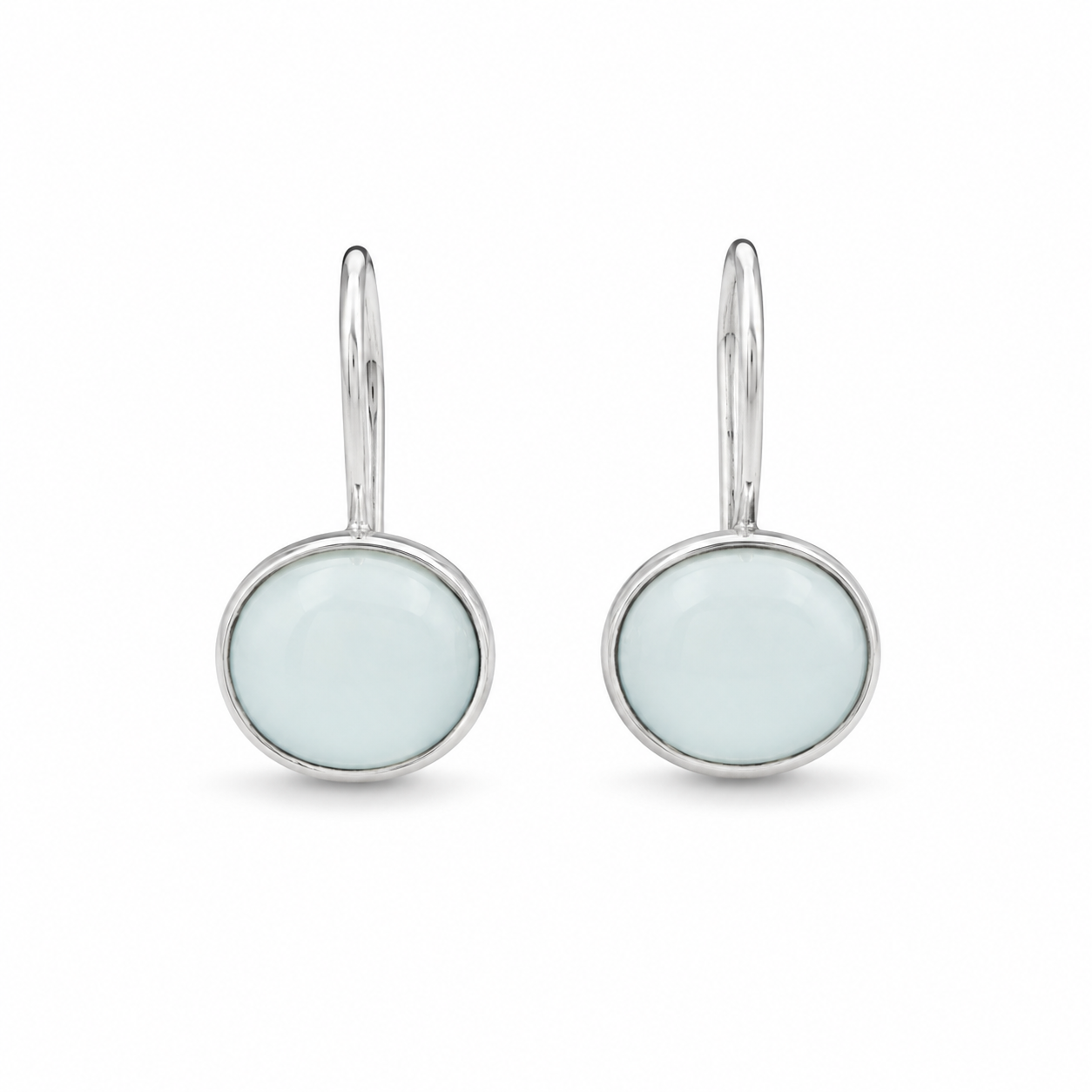 APATITE CABOCHON DROPS — ΣΚΟΥΛΑΡΙΚΙΑ ΚΡΕΜΑΣΤΑ ΑΣΗΜΙ 925 ΜΕ ΠΕΤΡΑ ΑΠΑΤΙΤΗ