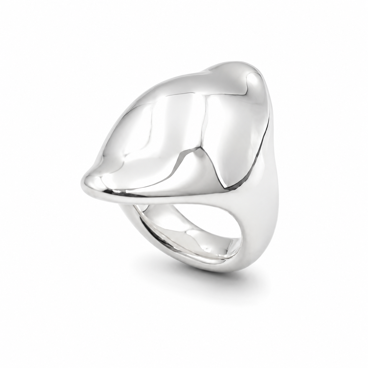 SHELL WAVE RING — ΔΑΧΤΥΛΙΔΙ ΑΣΗΜΙ 925 ELECTROFORMING ΟΡΓΑΝΙΚΟ ΣΧΗΜΑ