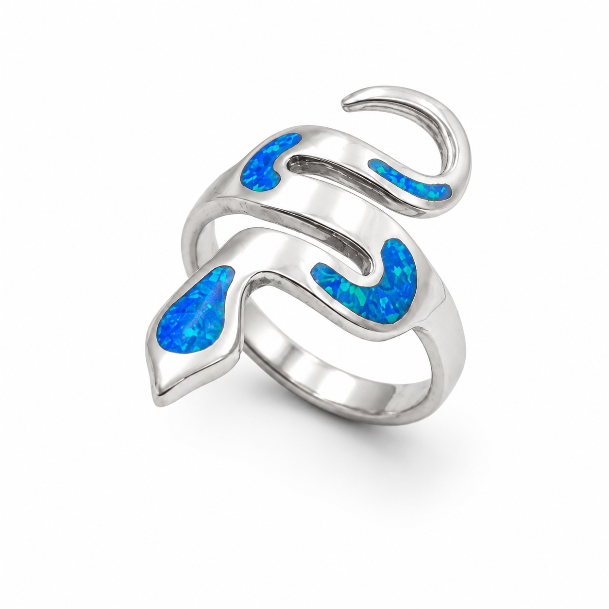 OPAL RING — ΔΑΧΤΥΛΙΔΙ ΑΣΗΜΙ 925 ΚΥΜΑΤΙΣΤΟ ΜΕ ΦΥΣΙΚΟ ΟΠΑΛΙΟ
