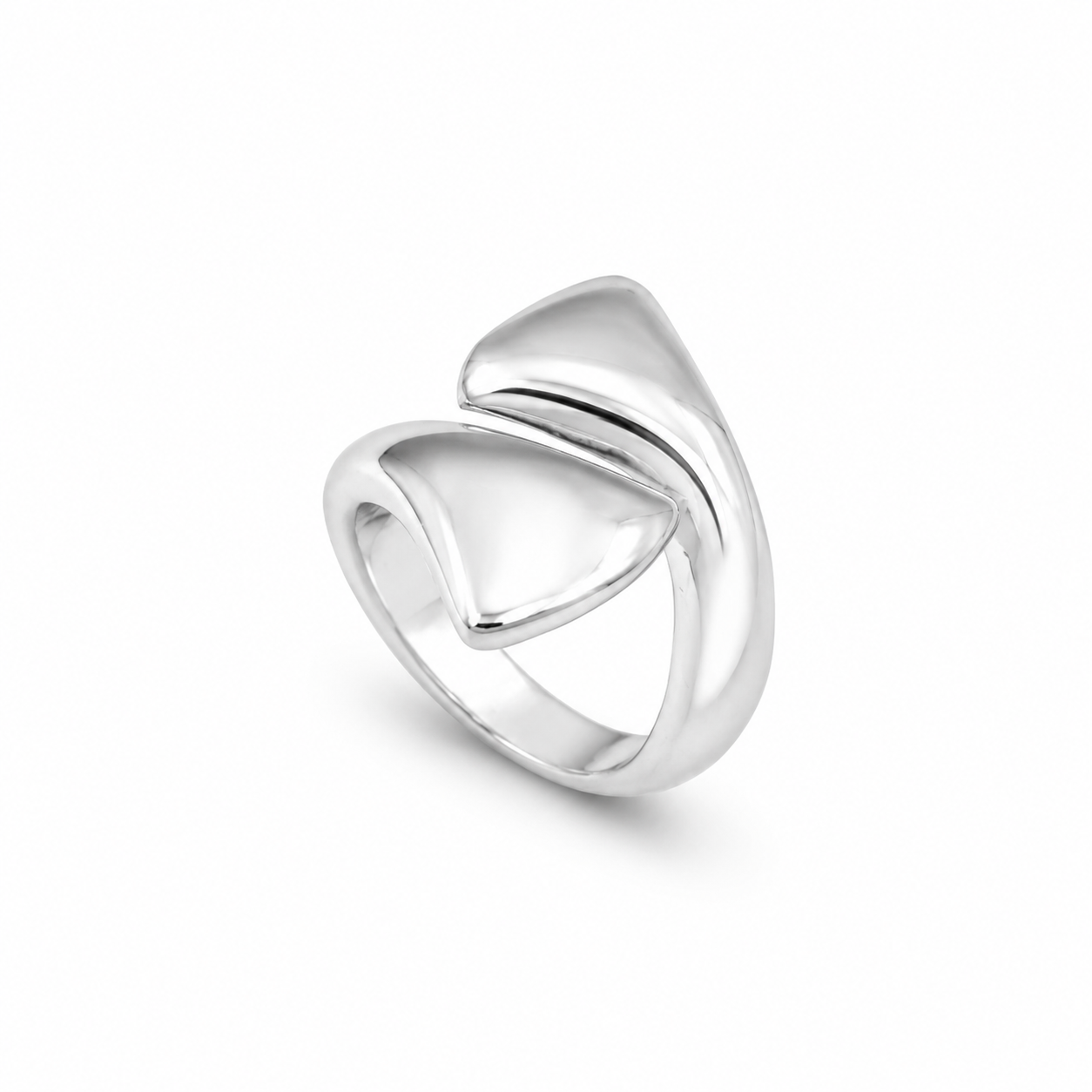 SAIL FOLD RING — ΔΑΧΤΥΛΙΔΙ ΑΣΗΜΙ 925 ΑΦΗΡΗΜΕΝΟ ΓΕΩΜΕΤΡΙΚΟ