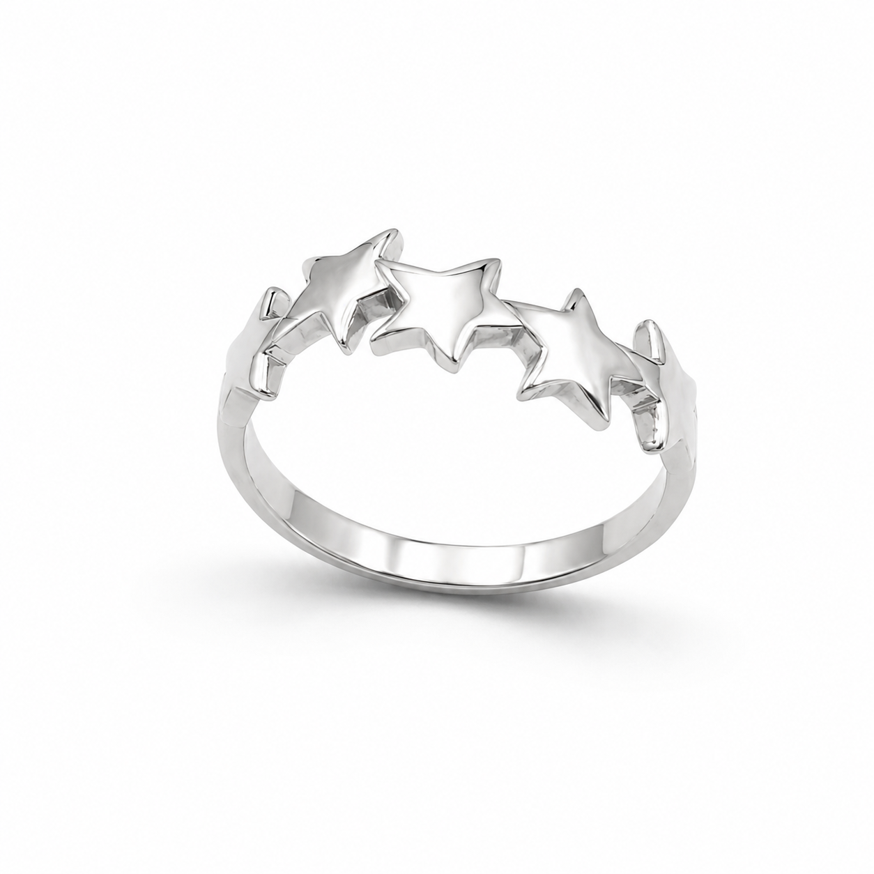 SHOOTING STARS RING — ΔΑΧΤΥΛΙΔΙ ΑΣΗΜΙ 925 ΜΕ ΣΧΕΔΙΟ ΑΣΤΕΡΙΑ
