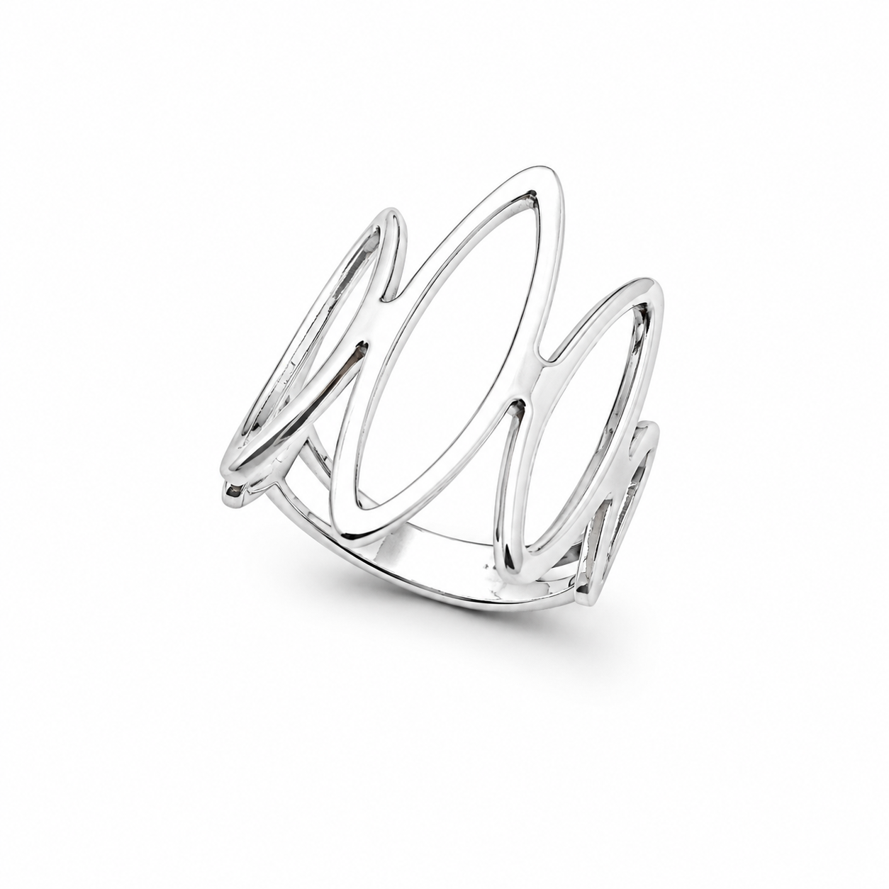 CROWN PEAKS RING — ΔΑΧΤΥΛΙΔΙ ΑΣΗΜΙ 925 ΜΕ ΣΧΕΔΙΟ ΣΤΕΜΜΑΤΟΣ