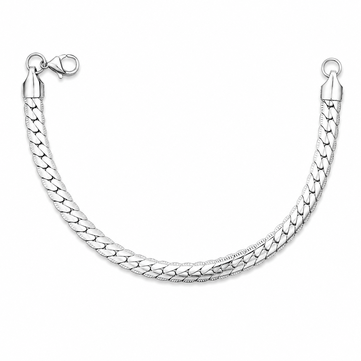 SNAKE CHAIN BRACELET — ΑΝΔΡΙΚΟ ΒΡΑΧΙΟΛΙ ΑΤΣΑΛΙ SNAKE ΑΛΥΣΙΔΑ ΦΑΡΔΙΑ