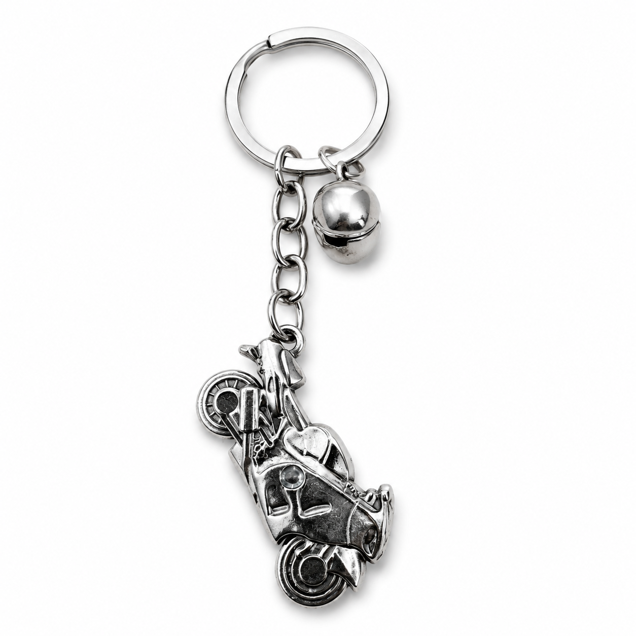 MOTORCYCLE & HELMET KEYCHAIN — ΜΠΡΕΛΟΚ ΜΟΤΟΣΙΚΛΕΤΑ ΜΕ ΚΡΑΝΟΣ