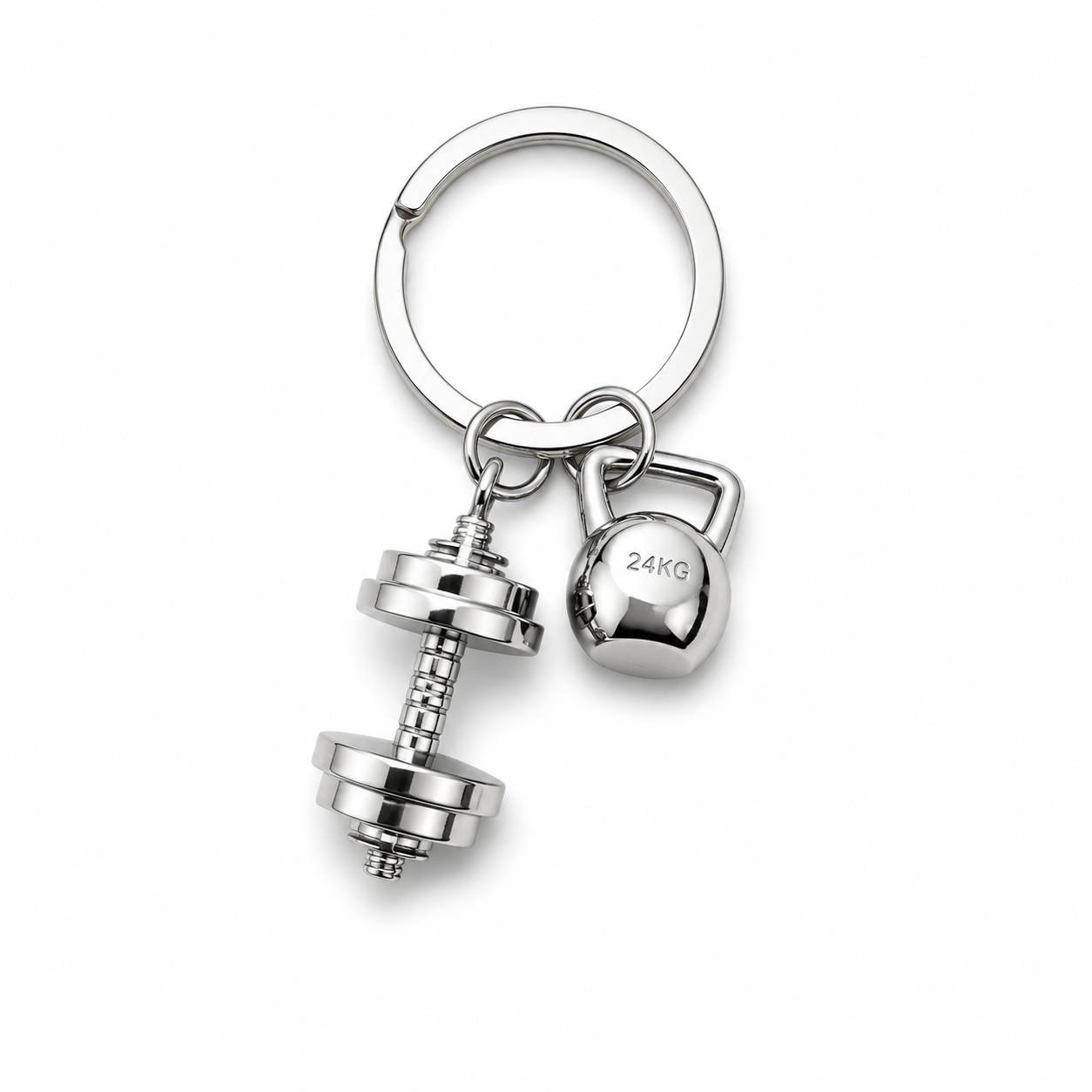 DUMBBELL & KETTLEBELL KEYCHAIN — ΜΠΡΕΛΟΚ ΑΛΤΗΡΑΣ ΚΑΙ KETTLEBELL
