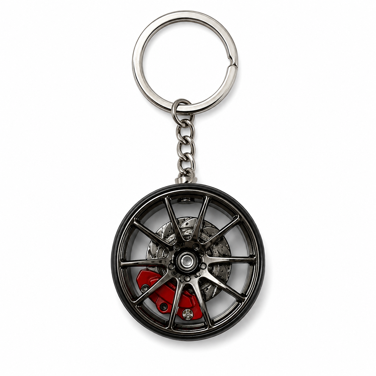 SPORT RIM KEYCHAIN — ΜΠΡΕΛΟΚ ΖΑΝΤΑ SPORT GUNMETAL ΚΟΚΚΙΝΟ ΔΙΣΚΟΦΡΕΝΟ