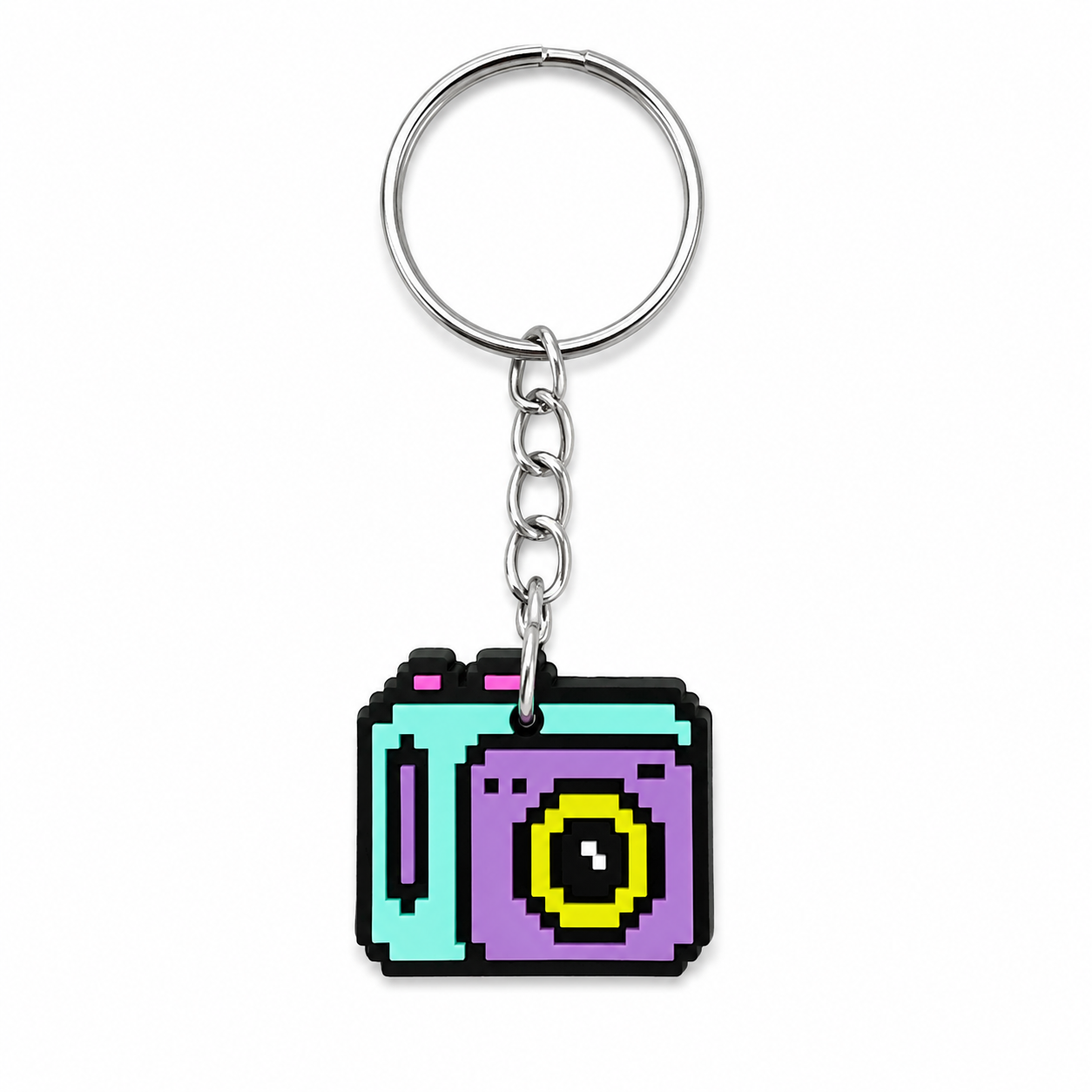 PIXEL CAMERA KEYCHAIN — ΜΠΡΕΛΟΚ PIXEL ART ΦΩΤΟΓΡΑΦΙΚΗ ΜΗΧΑΝΗ PASTEL