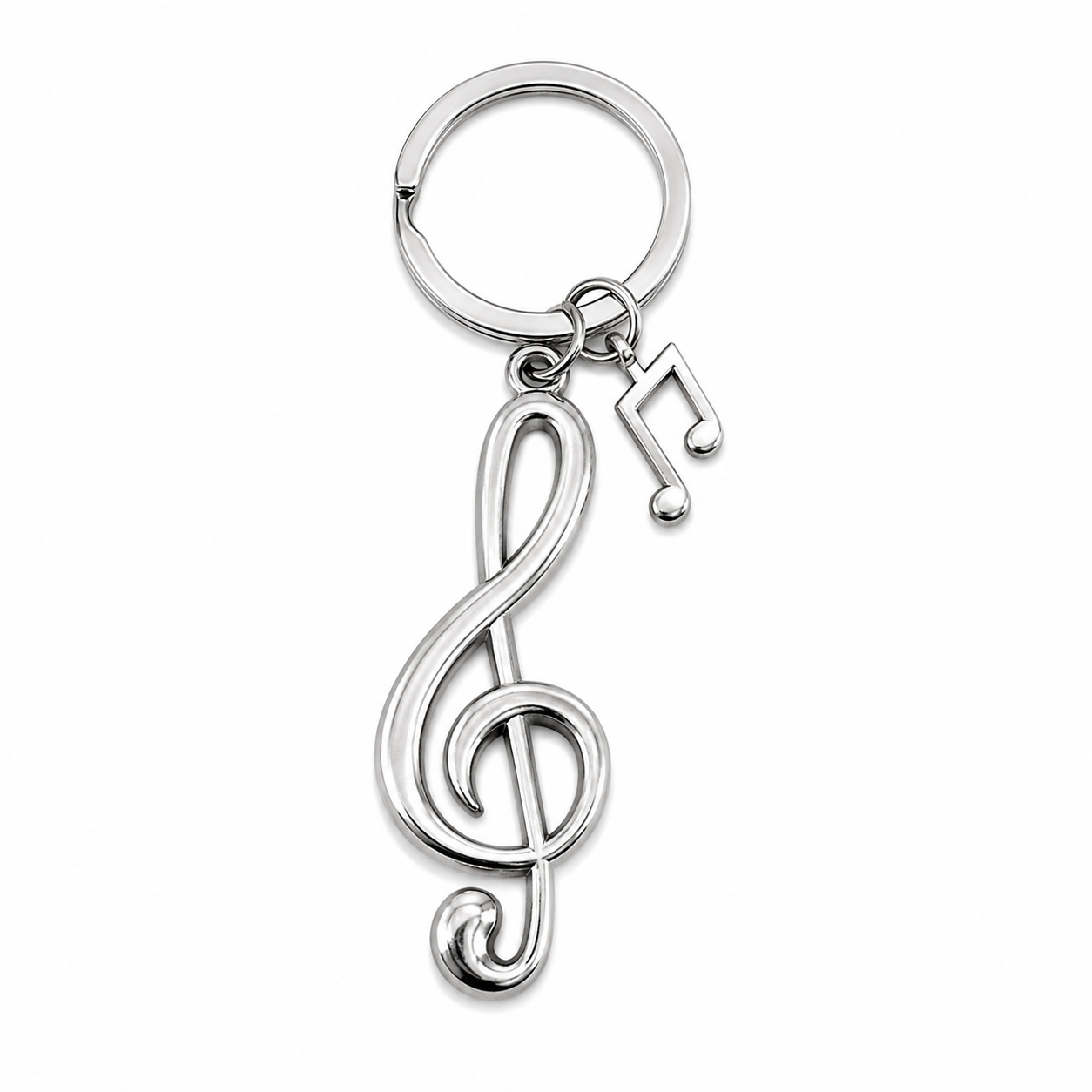 TREBLE CLEF KEYCHAIN — ΜΠΡΕΛΟΚ ΒΙΟΛΙΝΟΚΛΕΙΔΟ ΜΕ ΝΟΤΑ ΜΕΤΑΛΛΙΚΟ ΑΣΗΜΙ