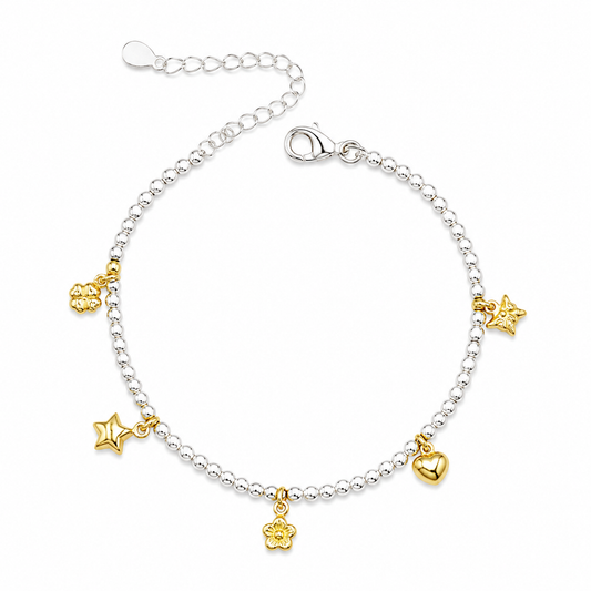 CHARMS — ΒΡΑΧΙΟΛΙ ΔΙΧΡΩΜΟ ΜΕ CHARMS
