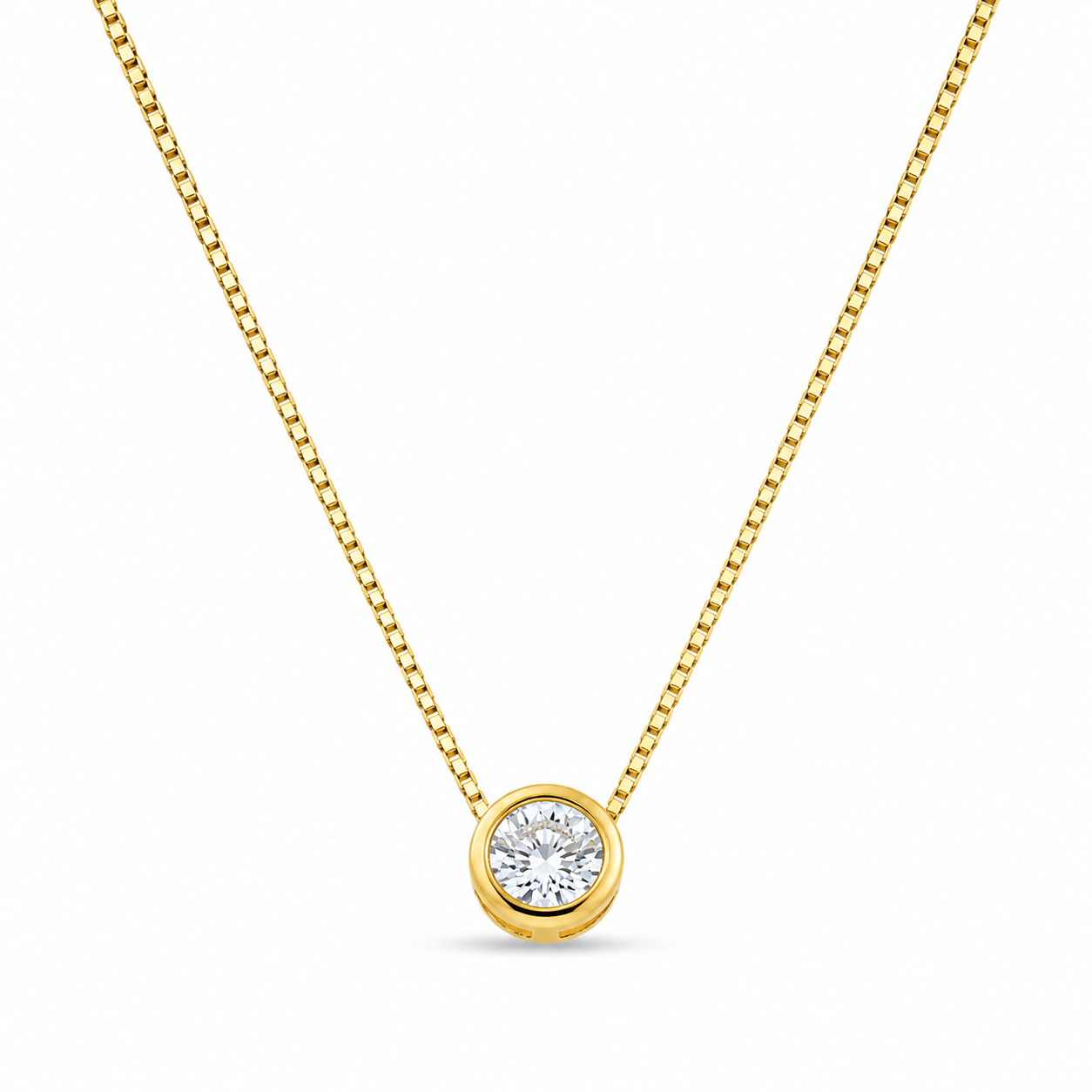 SOLITAIRE GOLD — ΚΟΛΙΕ ΜΟΝΟΠΕΤΡΟ ΖΙΡΓΚΟΝ BEZEL