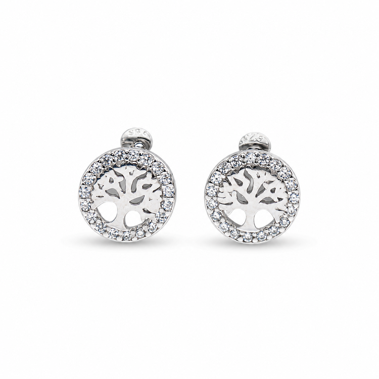 TREE OF LIFE STUD — ΚΑΡΦΩΤΑ ΑΣΗΜΙ 925 ΔΕΝΤΡΟ ΖΩΗΣ ΖΙΡΓΚΟΝ