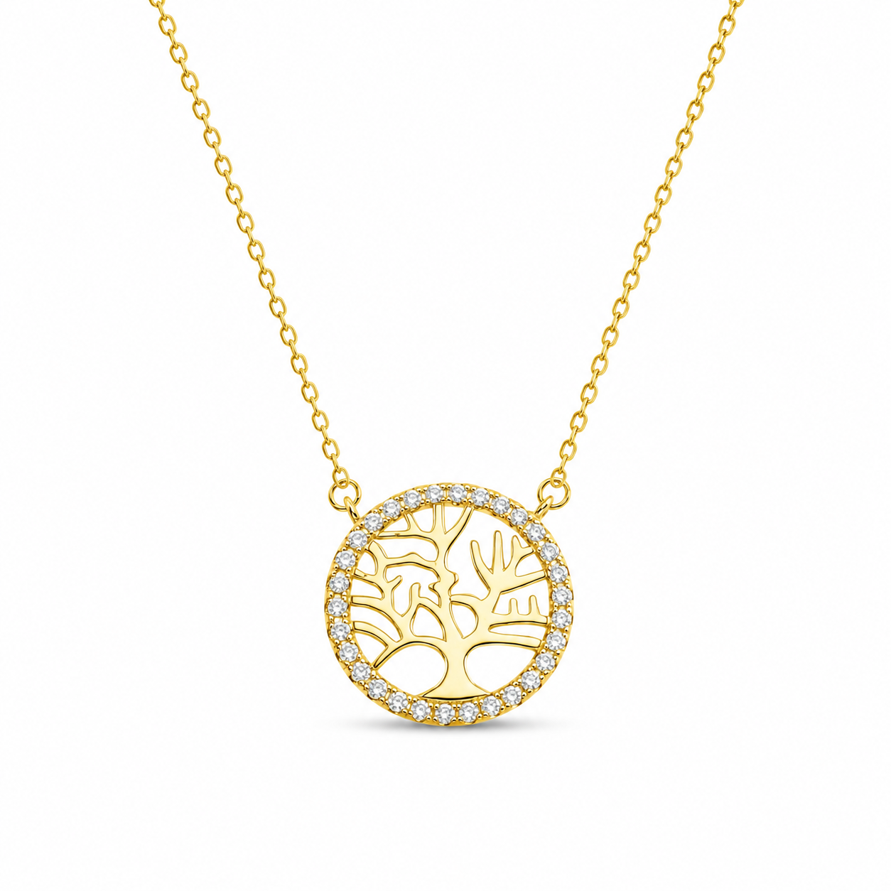 TREE OF LIFE — ΚΟΛΙΕ ΑΣΗΜΙ 925 ΕΠΙΧΡΥΣΟ ΔΕΝΤΡΟ ΖΩΗΣ ΖΙΡΓΚΟΝ