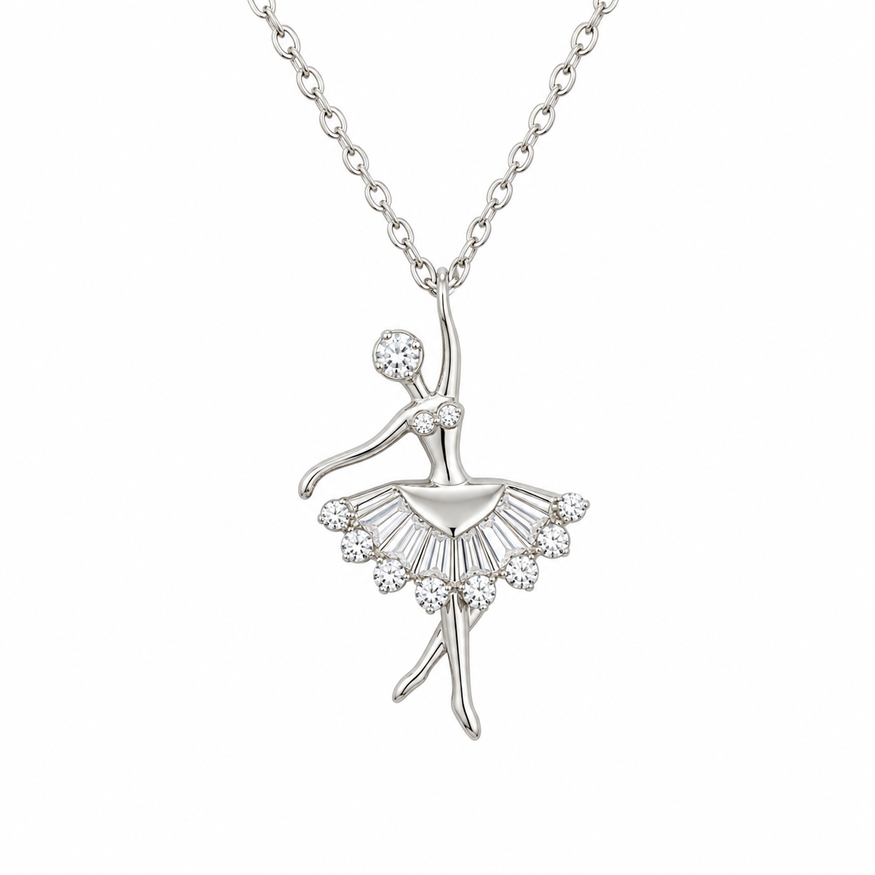 BALLERINA — ΚΟΛΙΕ ΑΣΗΜΙ 925 ΜΠΑΛΑΡΙΝΑ ΜΕ ΖΙΡΓΚΟΝ