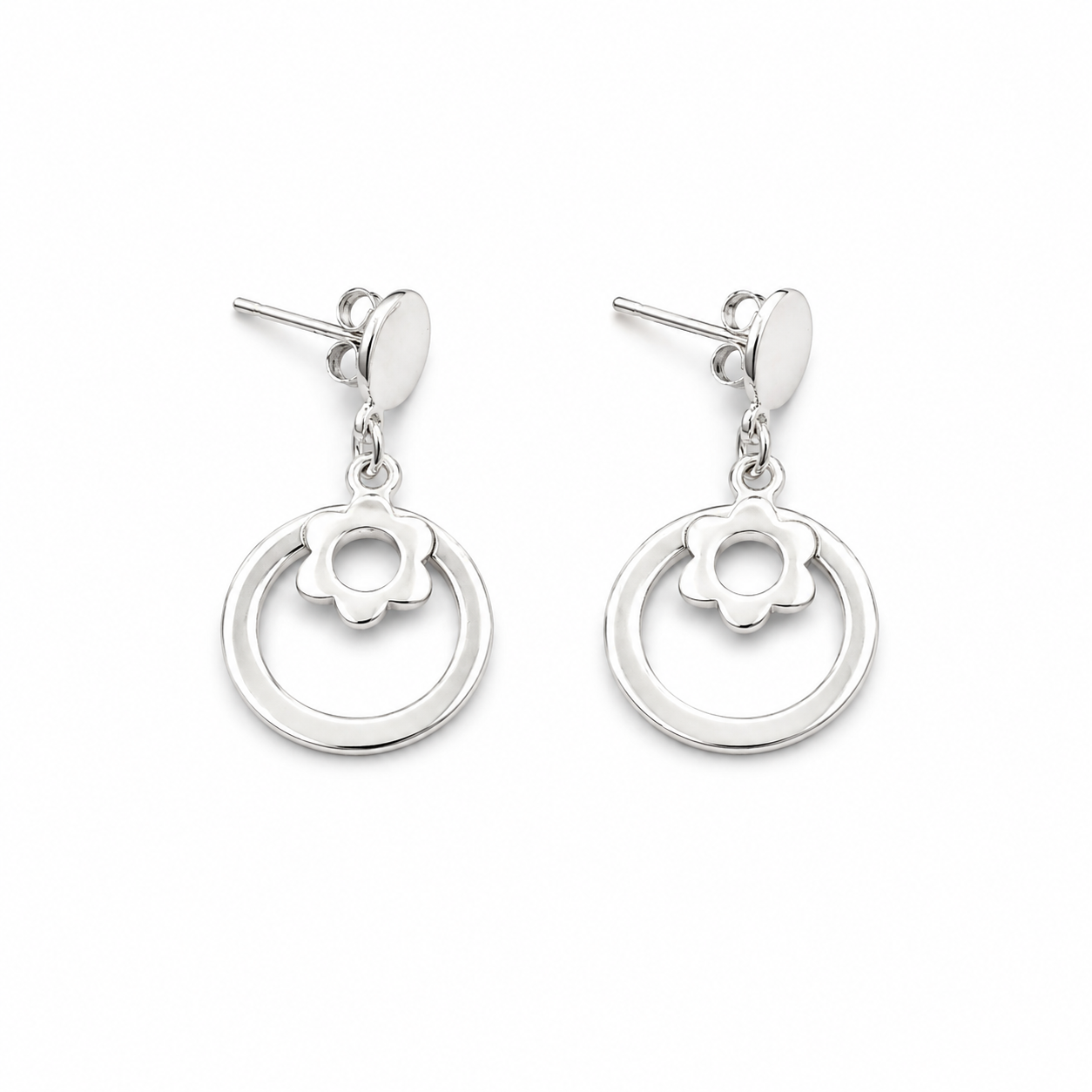 BLOOM RING — ΣΚΟΥΛΑΡΙΚΙΑ ΑΣΗΜΙ 925 ΚΡΕΜΑΣΤΑ ΚΥΚΛΟΣ ΛΟΥΛΟΥΔΙ