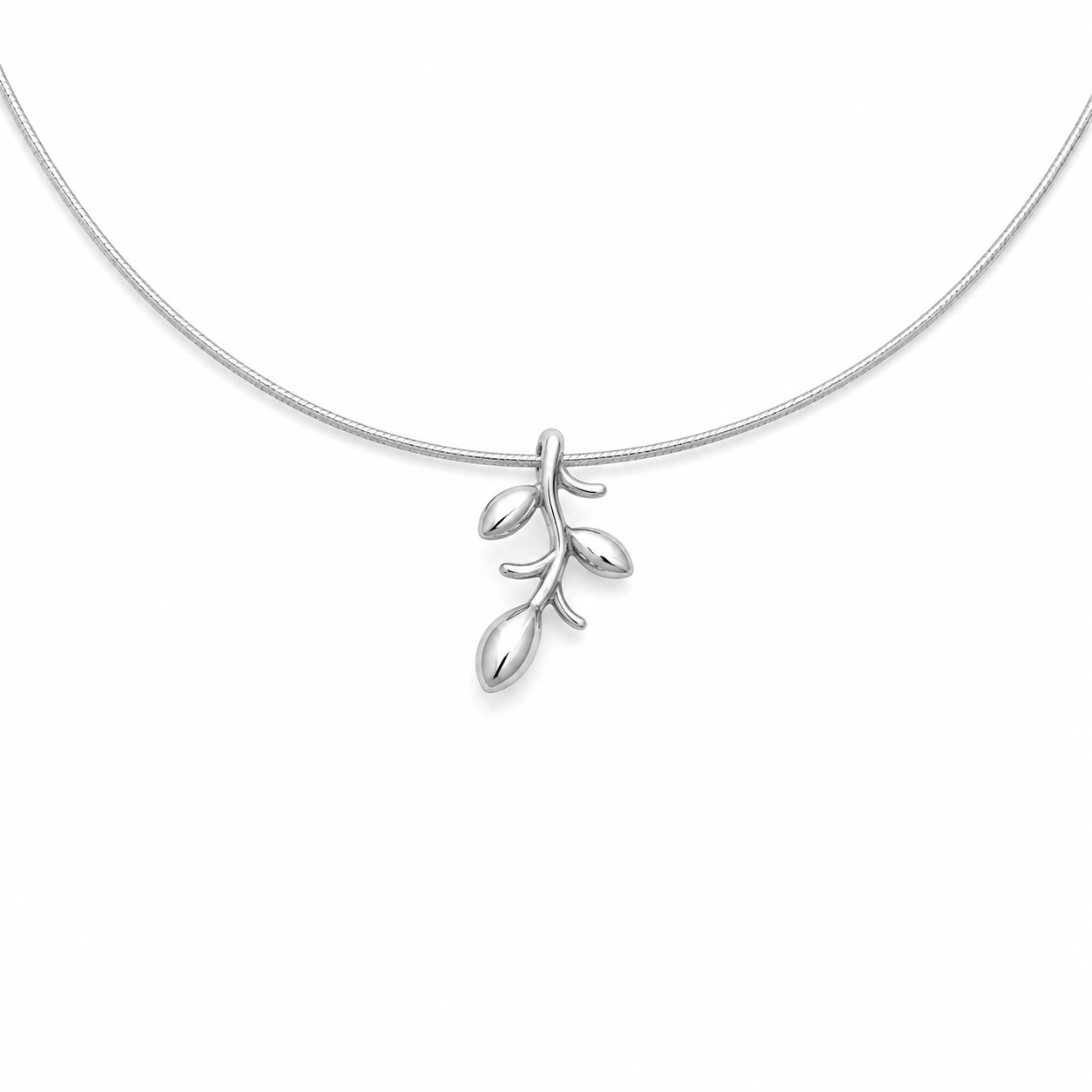 OLIVE BRANCH — ΚΟΛΙΕ ΑΣΗΜΙ 925 ΚΛΑΔΙ ΕΛΙΑΣ PENDANT