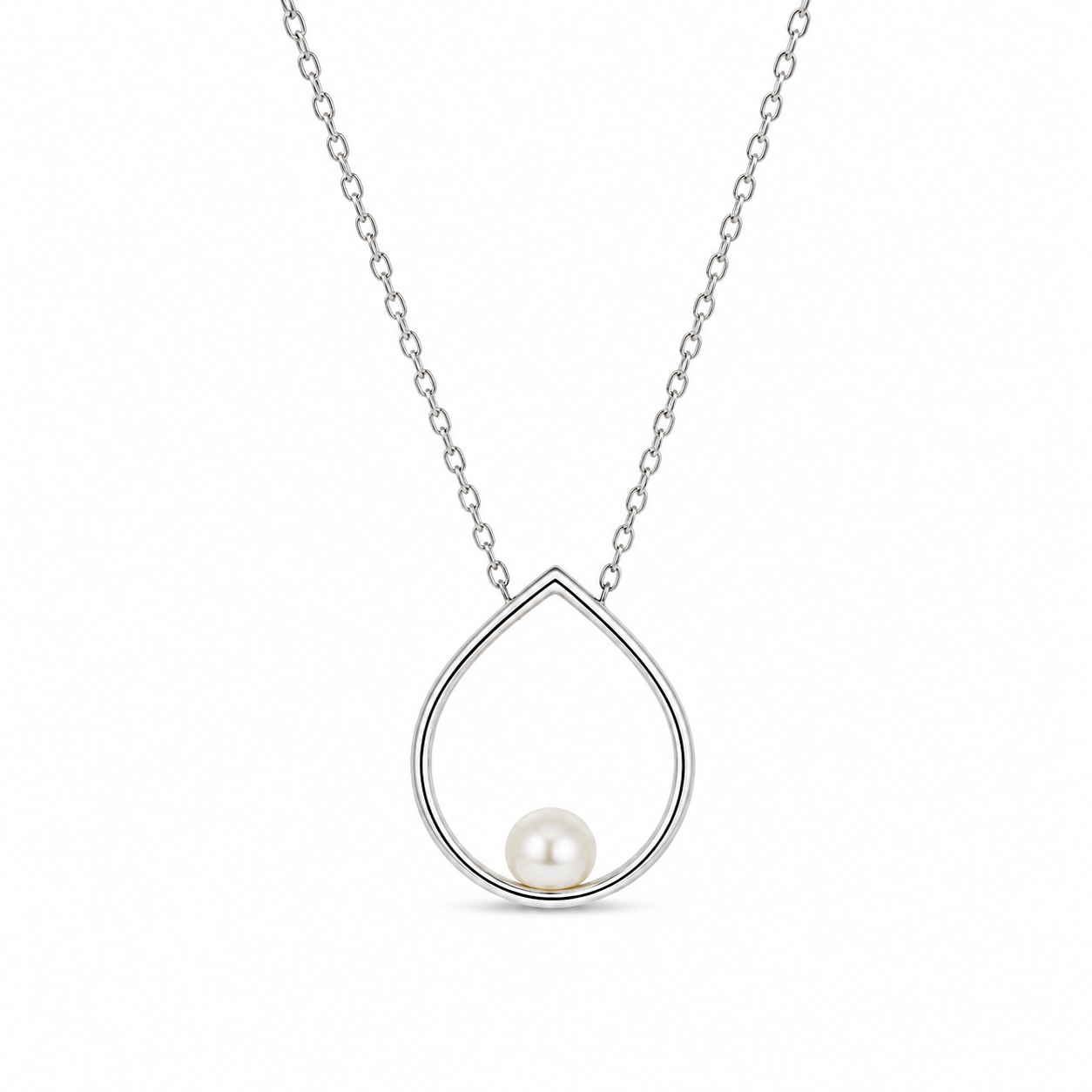 DEWDROP PEARL — ΚΟΛΙΕ ΑΣΗΜΙ 925 ΔΑΚΡΥ ΦΥΣΙΚΟ ΜΑΡΓΑΡΙΤΑΡΙ