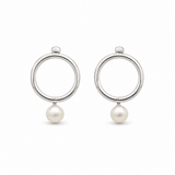 ORBIT PEARL — ΣΚΟΥΛΑΡΙΚΙΑ ΚΑΡΦΩΤΑ ΑΣΗΜΙ 925 ΚΥΚΛΟΣ ΜΑΡΓΑΡΙΤΑΡΙ