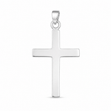 PLAIN CROSS PENDANT — ΑΝΔΡΙΚΟ ΚΟΛΙΕ ΣΤΑΥΡΟΣ ΑΣΗΜΙ 925 ΛΕΙΑ ΕΠΙΦΑΝΕΙΑ