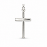 TUBE CROSS PENDANT — ΑΝΔΡΙΚΟ ΚΟΛΙΕ ΣΤΑΥΡΟΣ ΑΣΗΜΙ 925 ΚΥΛΙΝΔΡΙΚΕΣ ΚΕΡΑΙΕΣ