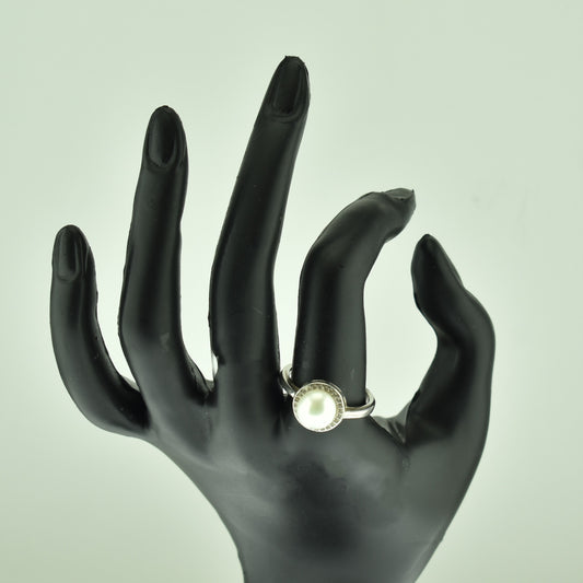 Silver 925 Freshwater Pearl Ring