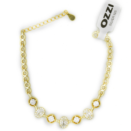 MAELIA – ΕΠΙΧΡΥΣΩΜΕΝΟ ΒΡΑΧΙΟΛΙ ΑΣΗΜΙ 925 ΜΕ ΖΙΡΓΚΟΝ