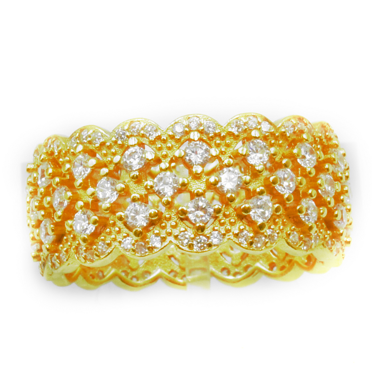 SELENE – ΔΑΧΤΥΛΙΔΙ ΜΕ ΖΙΡΚΟΝΙΑ ΚΑΙ ΕΠΙΧΡΥΣΩΣΗ 18Κ