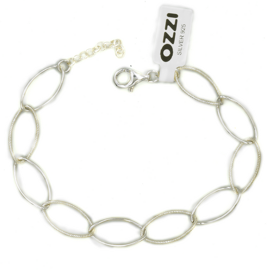 NALIA – ΒΡΑΧΙΟΛΙ ΑΣΗΜΙ 925 ΜΕ ΟΒΑΛ ΚΡΙΚΟΥΣ