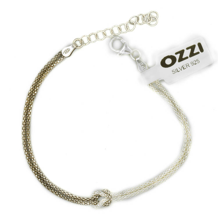 KNOT – ΑΣΗΜΕΝΙΟ ΒΡΑΧΙΟΛΙ 925 ΜΕ ΔΕΣΙΜΟ ΚΟΜΠΟΥ